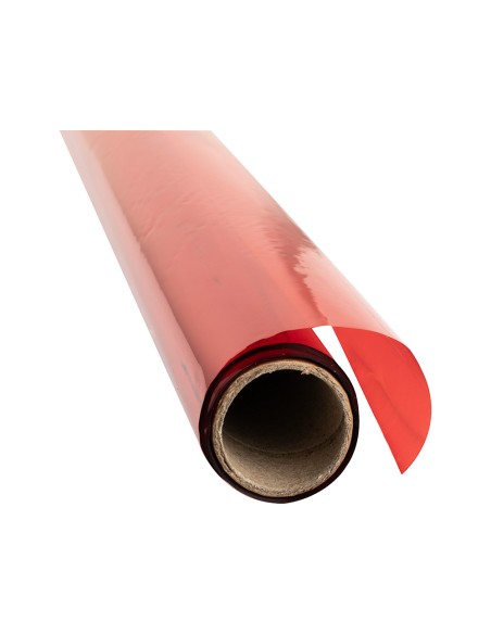Papel celofan liderpapel rollo rojo 0,60 x 10 mt
