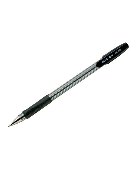 Boligrafo pilot bps-gp negro sujecion de caucho tinta base de aceite con capuchon
