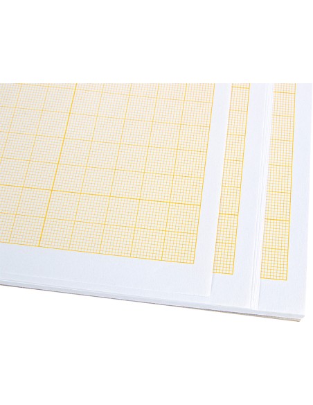 Bloc papel milimetrado liderpapel encolado 297x420 mm 50 hojas 80g/m2