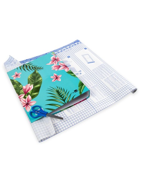 Rollo plastico adhesivo liderpapel 0.50x20 mt...