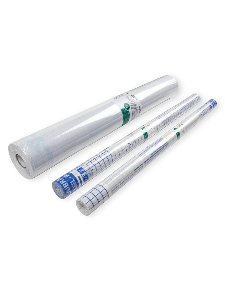 Rollo plastico adhesivo liderpapel 0.50x20 mt 80 mc removible