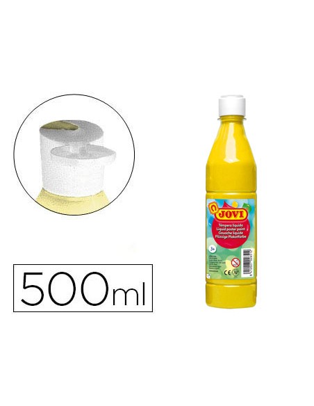 Tempera liquida jovi escolar 500 ml amarillo claro