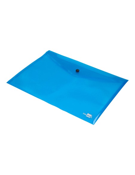 Carpeta liderpapel dossier broche 34042 polipropileno din a4 azul transparente 50 hojas