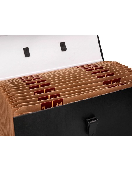 Maletin liderpapel con fuelle y asa carton...