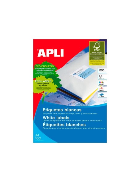 Etiqueta adhesiva apli 1287 tamaño 105x35 mm...