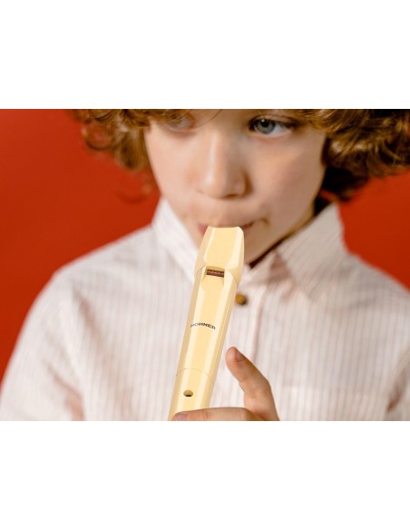 Flauta hohner 9508 color marfil funda verde