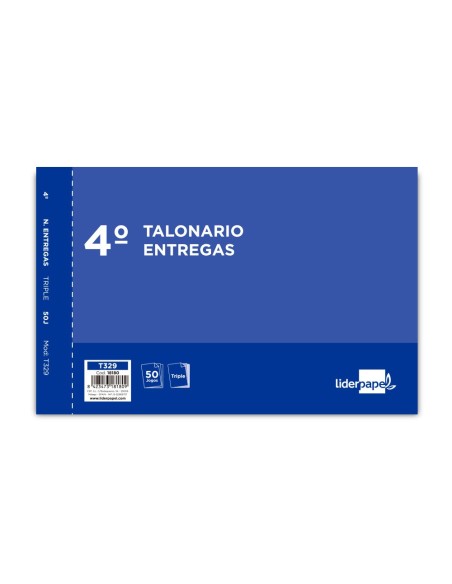 Talonario liderpapel entregas cuarto original y...