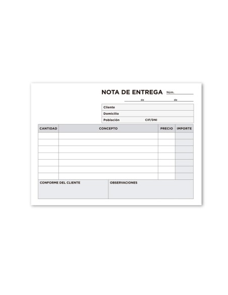 Talonario liderpapel entregas 8º original t128...