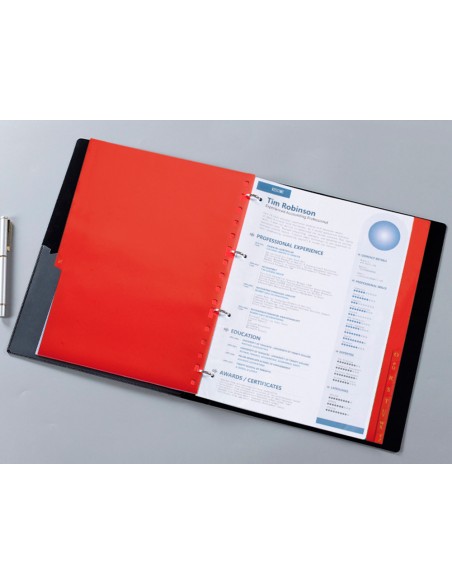 Separador liderpapel plastico alfabetico a-z cuarto