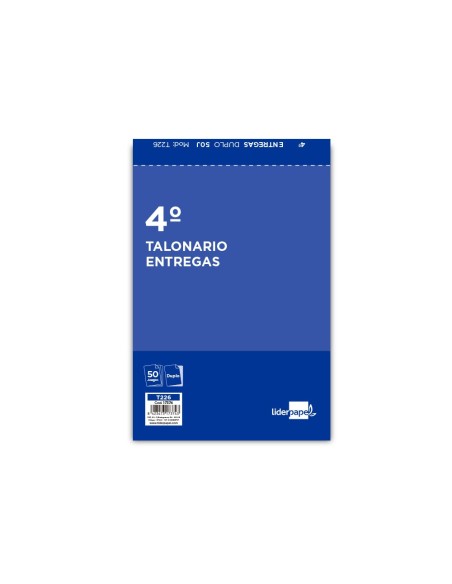 Talonario liderpapel entregas cuarto original y...