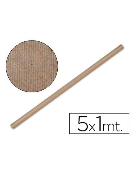 Papel kraft liderpapel marron rollo 5x1 mt