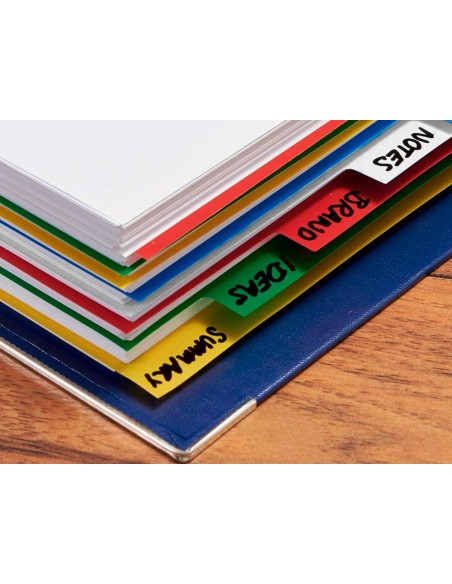 Separador liderpapel plastico juego de 10 separadores folio 16 taladros