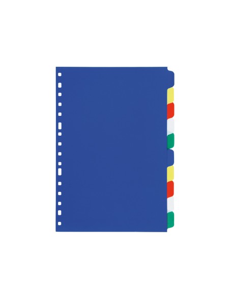 Separador liderpapel plastico juego de 10 separadores folio 16 taladros