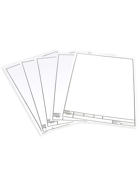 Papel dibujo liderpapel 210x297mm 150g/m2 con cajetin