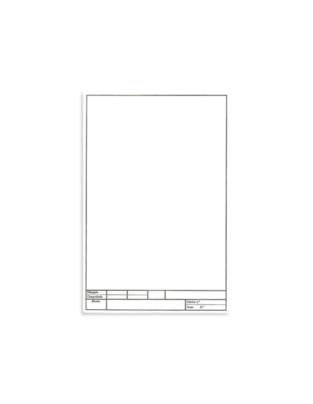 Papel dibujo liderpapel 210x297mm 150g/m2 con cajetin