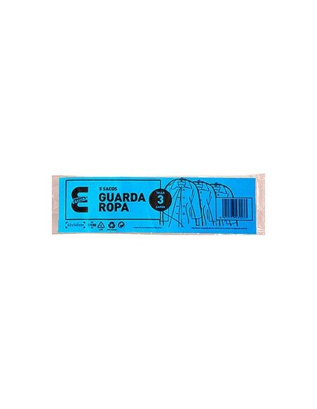 Saco guardarropa galga 100 62x140 cm rollo de 5...