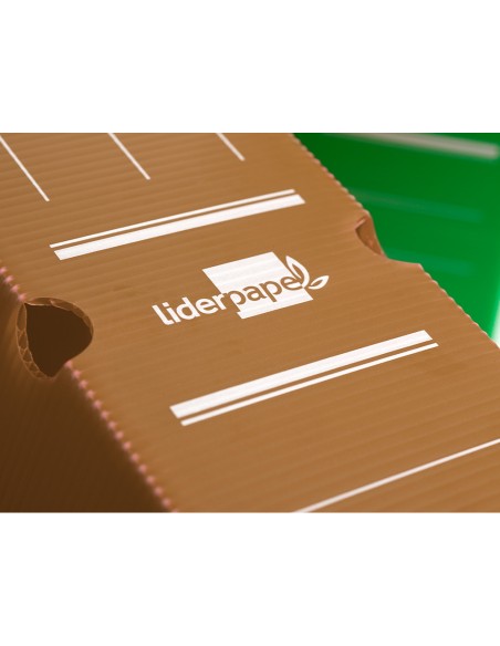 Caja archivo definitivo plastico liderpapel marron 360x260x100 mm