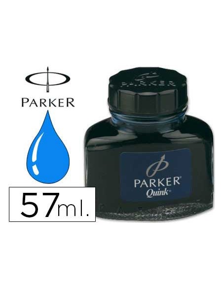 Tinta estilografica parker azul permanente bote...
