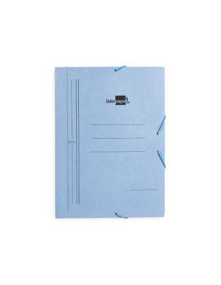 Carpeta liderpapel gomas folio 3 solapas carton...
