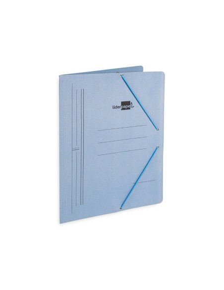 Carpeta liderpapel gomas folio sencilla carton...