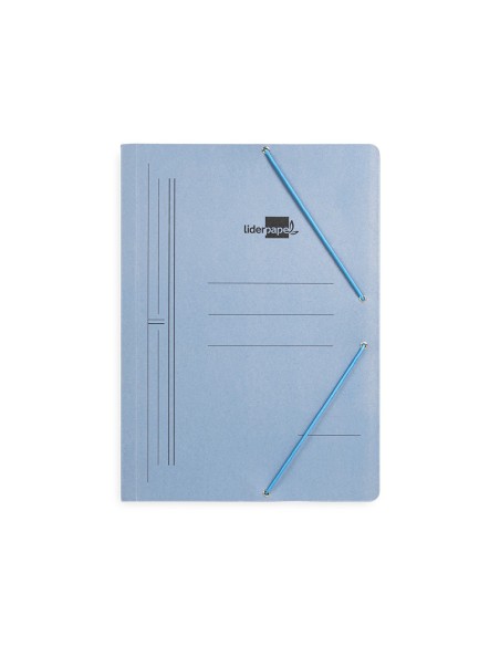 Carpeta liderpapel gomas folio sencilla carton...