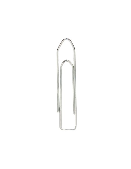 Clips niquelados q-connect nº4 50 mm caja de 100 unidades