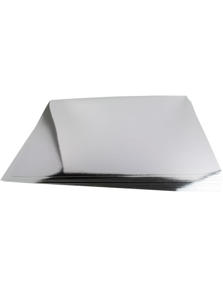 Cartulina liderpapel 50x65 cm 235g/m2 metalizada plata