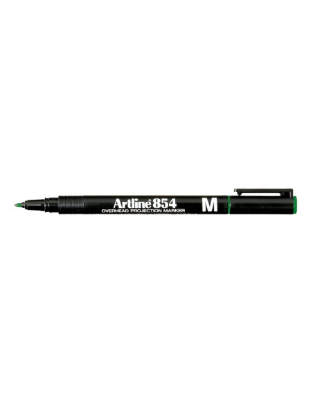 Rotulador artline retroproyeccion punta fibra permanente ek-853 verde -punta redonda 0.5 mm