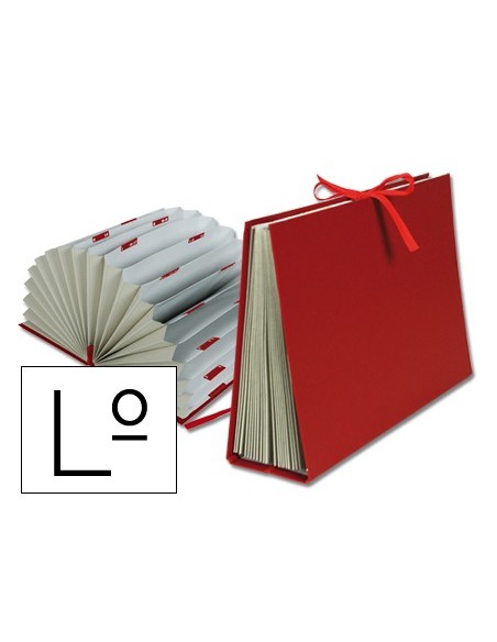 Carpeta fuelle liderpapel letras carton forrado...