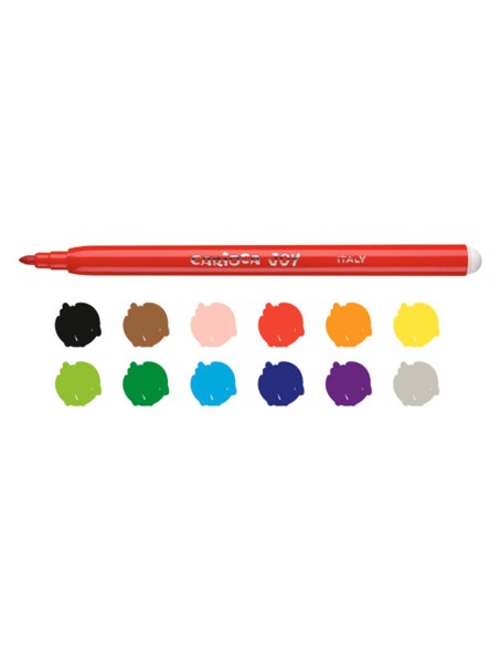 Rotulador carioca joy caja de 12 colores surtidos
