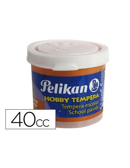 Tempera hobby 40 cc naranja -n.59b