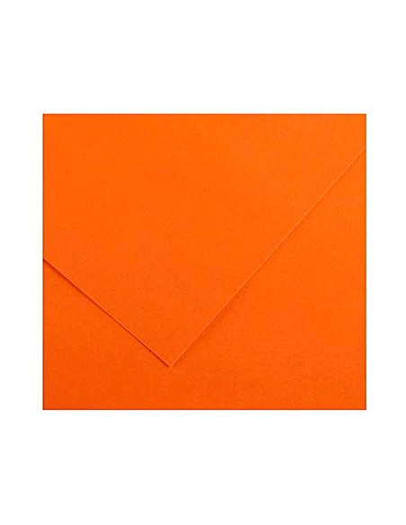 Cartulina guarro naranja 50x65 cm 185 gr