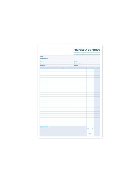 Talonario liderpapel pedidos folio original y 2...