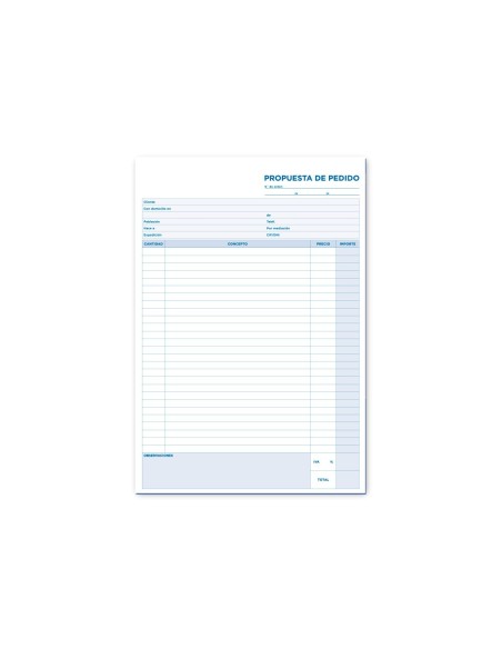 Talonario liderpapel pedidos folio original y...