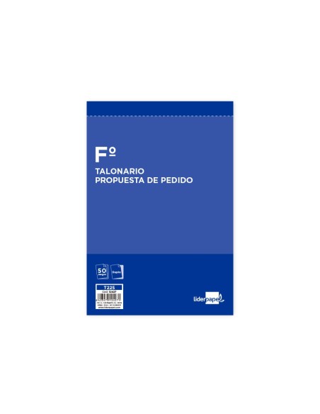 Talonario liderpapel pedidos folio original y...