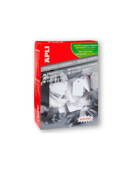 Etiquetas colgantes apli 396 50x70 mm caja de...