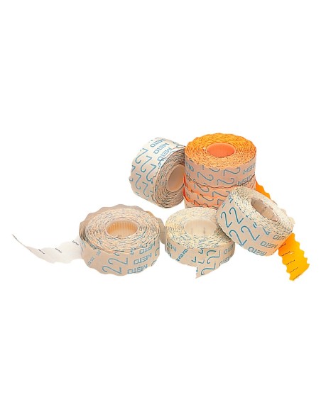 Etiquetas meto onduladas 22x12 mm pvp naranja...