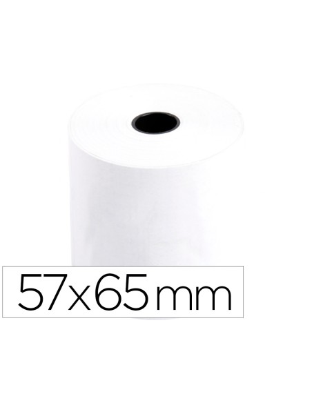 Rollo sumadora q-connect electro 57 mm ancho x 65 mm diametro sin bisfenol a