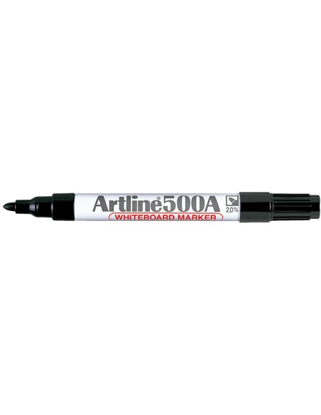 Rotulador artline pizarra ek-500 negro punta redonda 2 mm recargable