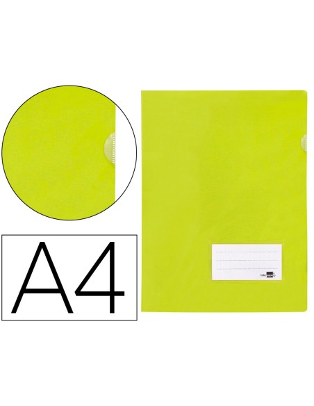 Carpeta liderpapel dossier a4 uñero amarillo...
