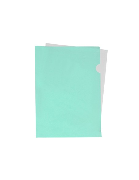 Carpeta liderpapel dossier uñero polipropileno din a4 verde manzana opaco 20 hojas