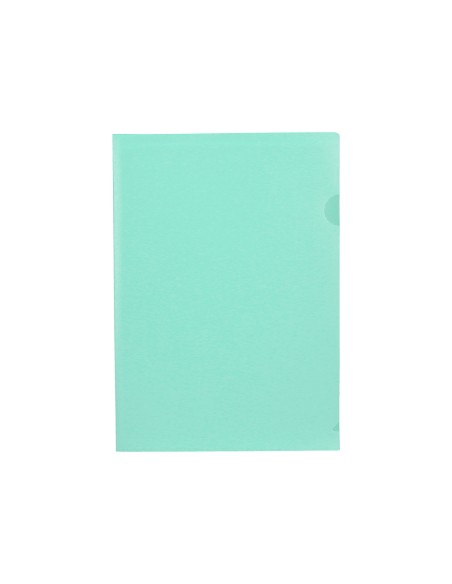 Carpeta liderpapel dossier uñero polipropileno din a4 verde manzana opaco 20 hojas