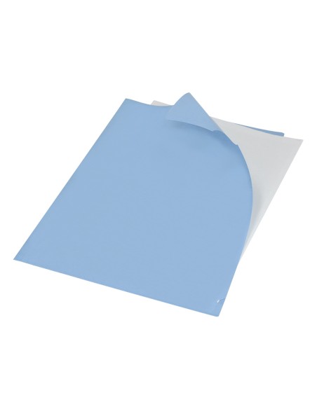 Carpeta liderpapel dossier uñero polipropileno din a4 celeste opaco 20 hojas