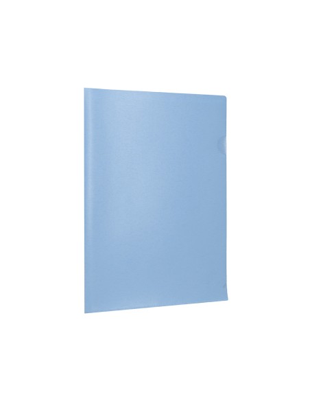 Carpeta liderpapel dossier uñero polipropileno din a4 celeste opaco 20 hojas