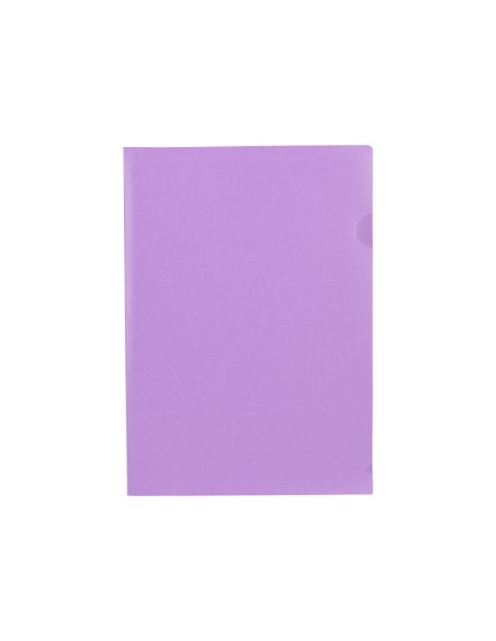 Carpeta liderpapel dossier uñero polipropileno din a4 lavanda opaco 20 hojas