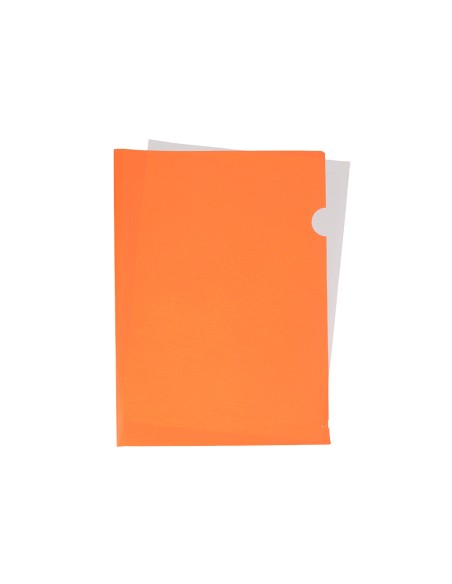 Carpeta liderpapel dossier uñero polipropileno din a4 naranja fluor opaco 20 hojas