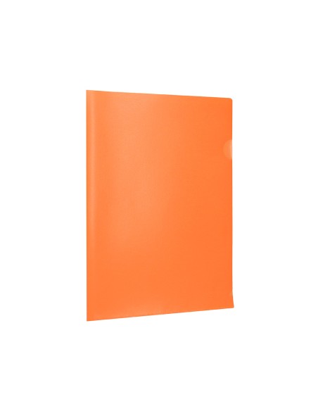 Carpeta liderpapel dossier uñero polipropileno din a4 naranja fluor opaco 20 hojas