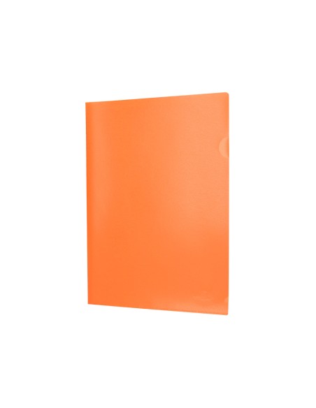 Carpeta liderpapel dossier uñero polipropileno din a4 naranja fluor opaco 20 hojas