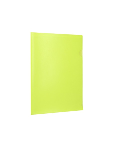 Carpeta liderpapel dossier uñero polipropileno din a4 amarillo fluor opaco 20 hojas
