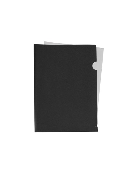 Carpeta liderpapel dossier uñero polipropileno din a4 negro opaco 20 hojas